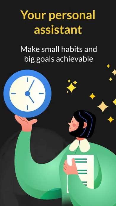 Productive app habit list with morning routine on iPhone