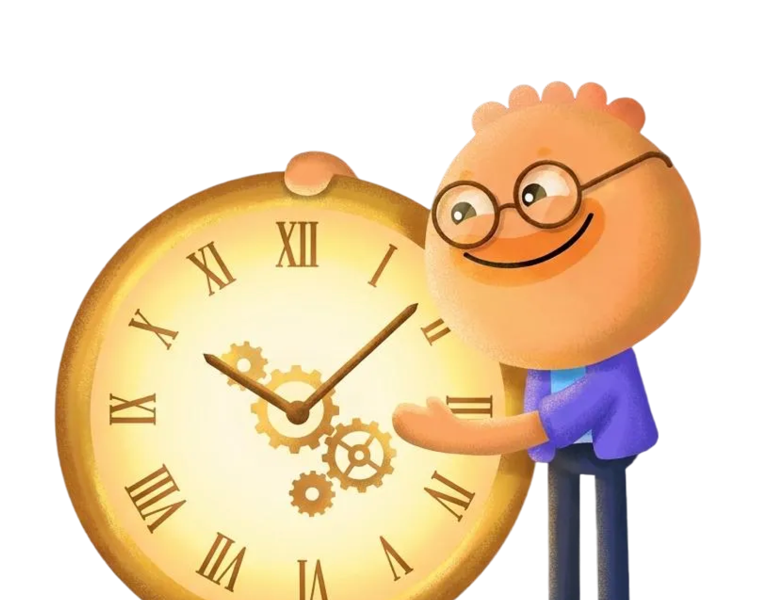 Habi mascot at a desk with a focus timer illustrating hyperfocus and ADHD