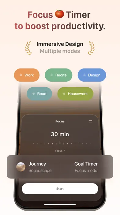 Tide app daily landscape and focus session summary
