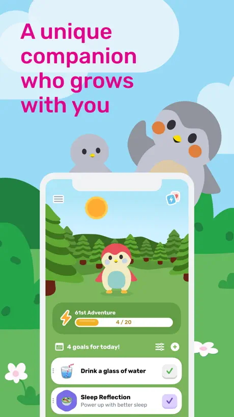 Finch self-care app daily check-in and mood tracking