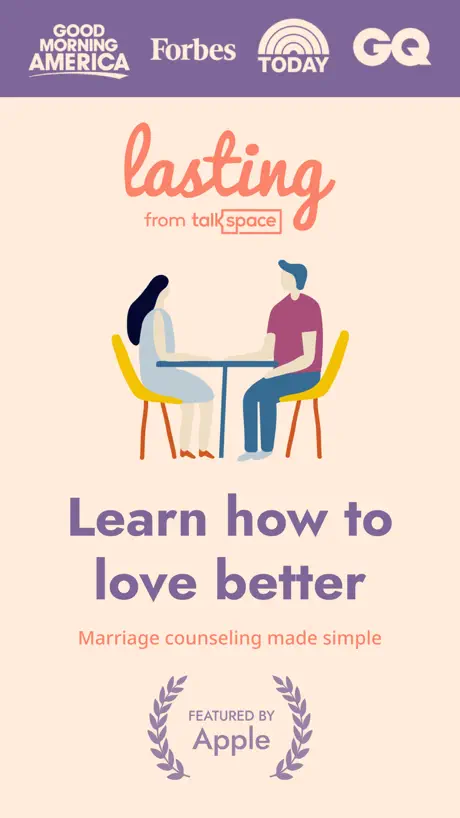 Lasting relationship counseling series selection screen