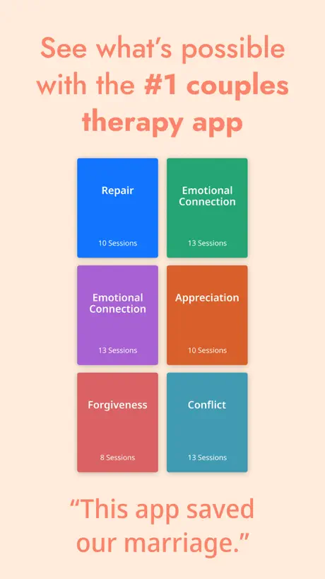 Lasting structured communication exercise for couples