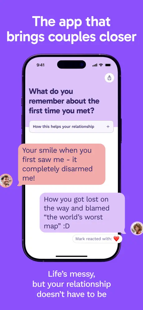 Paired structured relationship program with exercises