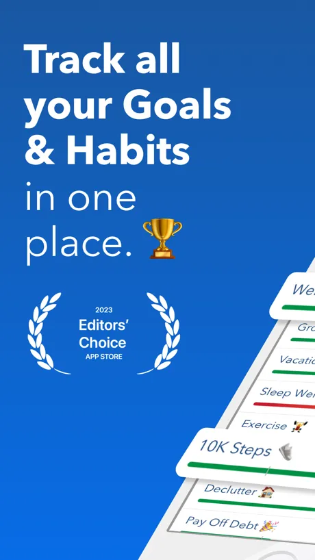 Strides Target tracker showing savings progress toward a 10000 dollar goal