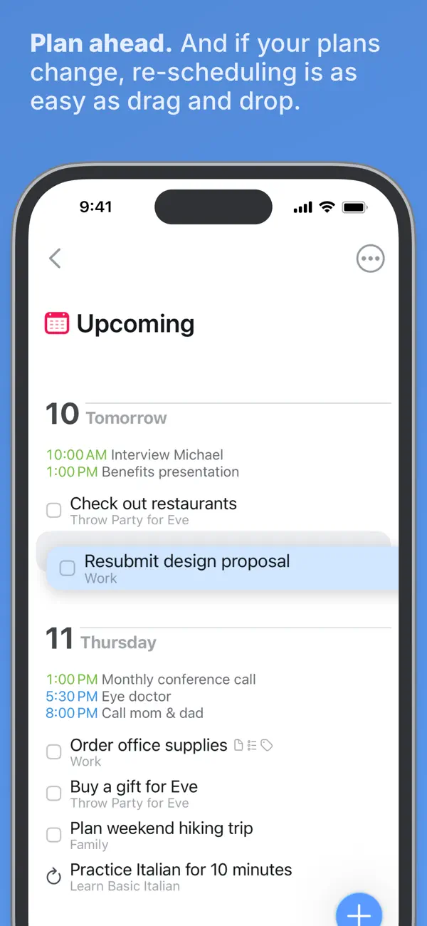 Things 3 planner app project organization
