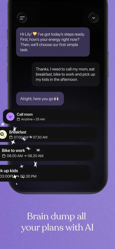Tiimo app focus timer with visual countdown