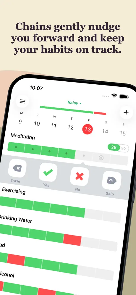Way of Life pie chart showing monthly habit completion breakdown