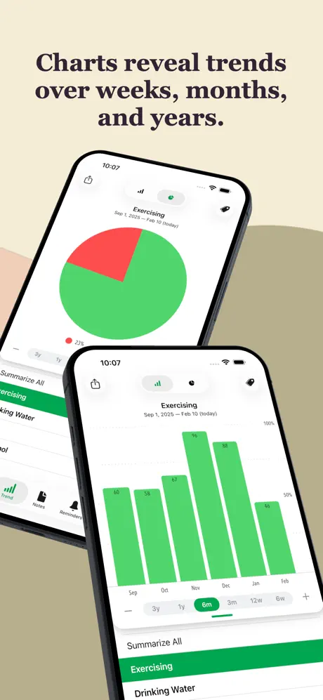 Way of Life data export screen with CSV and Excel options