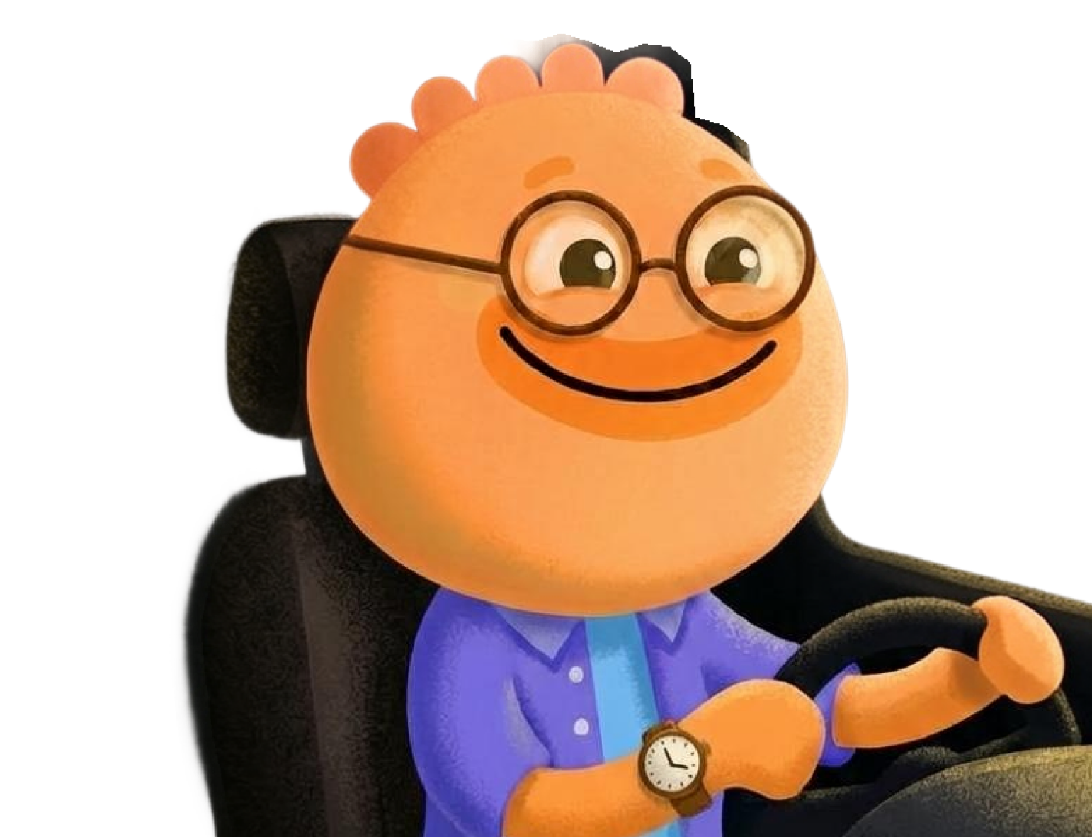 Habi mascot with stopwatch and fireworks illustrating time blindness