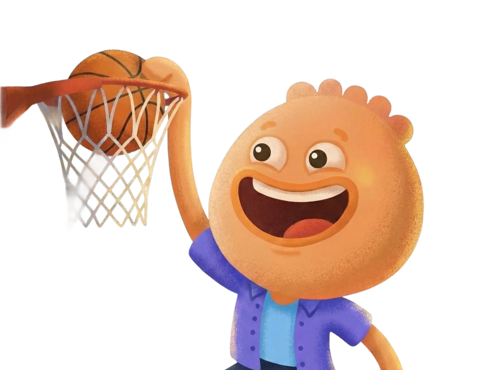 Habi mascot dunking a basketball showing how tiny wins build momentum